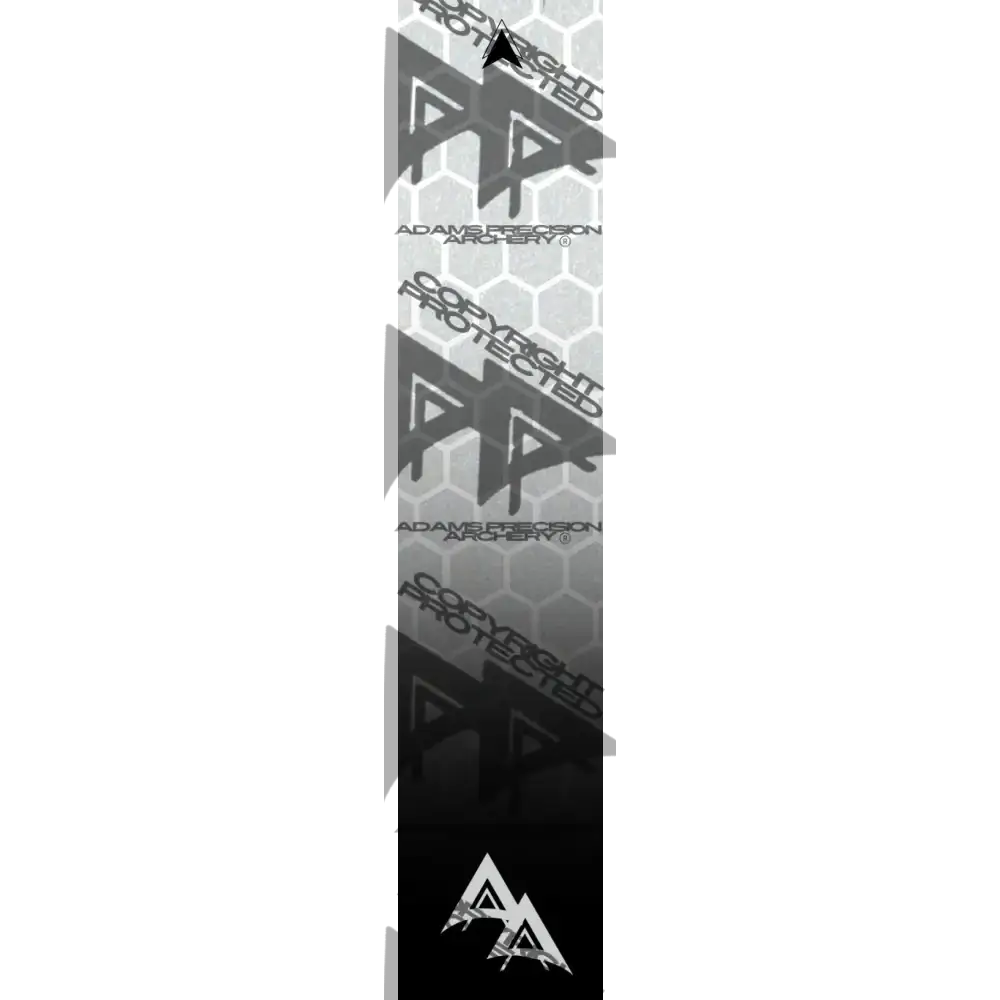 APA GHOST WHITE SERIES ARROW WRAPS - REFLECTIVE HEX OUTLINE DISSOLVING REFLECTIVE