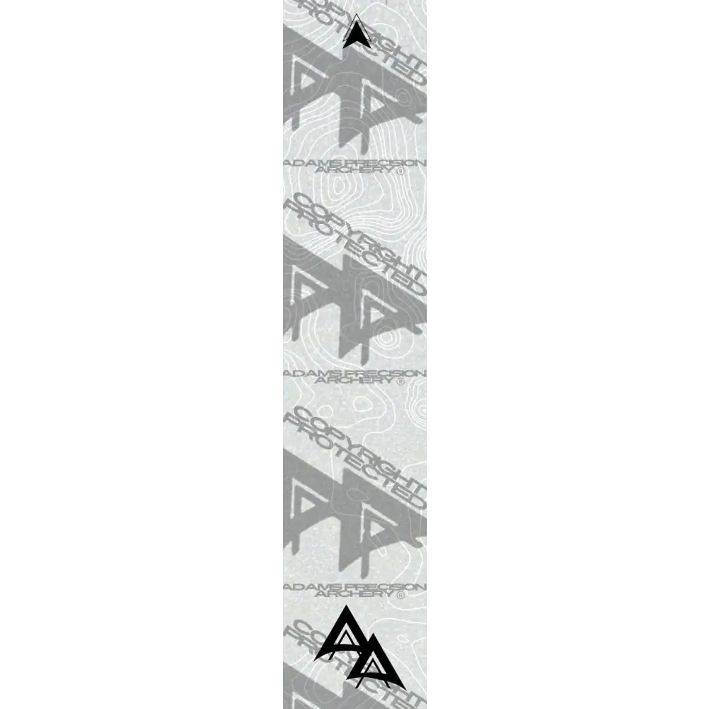APA GHOST WHITE SERIES ARROW WRAPS - REFLECTIVE TOPO REFLECTIVE