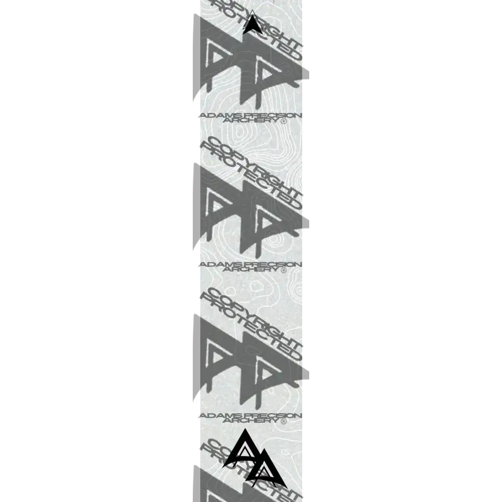 APA GHOST WHITE SERIES ARROW WRAPS - REFLECTIVE TOPO REFLECTIVE