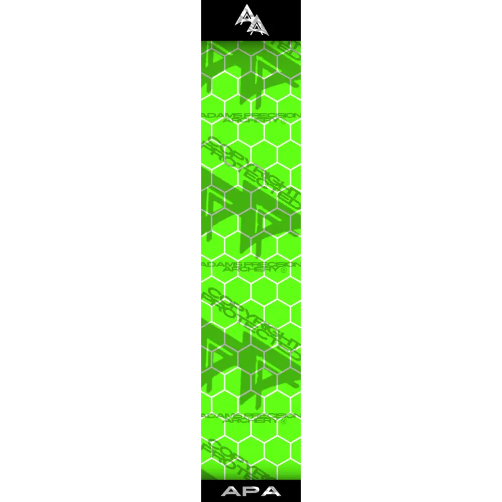 APA GREEN FILLED HEX SERIES ARROW WRAP MATTE (STANDARD) APA HEX SERIES