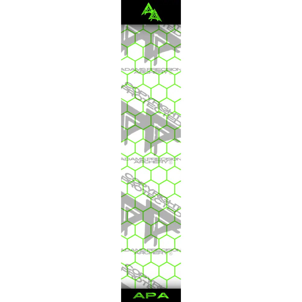 APA GREEN OUTLINE HEX SERIES ARROW WRAP MATTE (STANDARD) APA HEX SERIES
