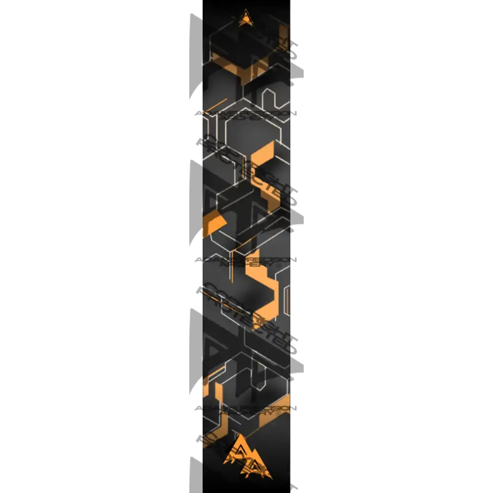 APA HEX CAMO SERIES ARROW WRAPS - ORANGE