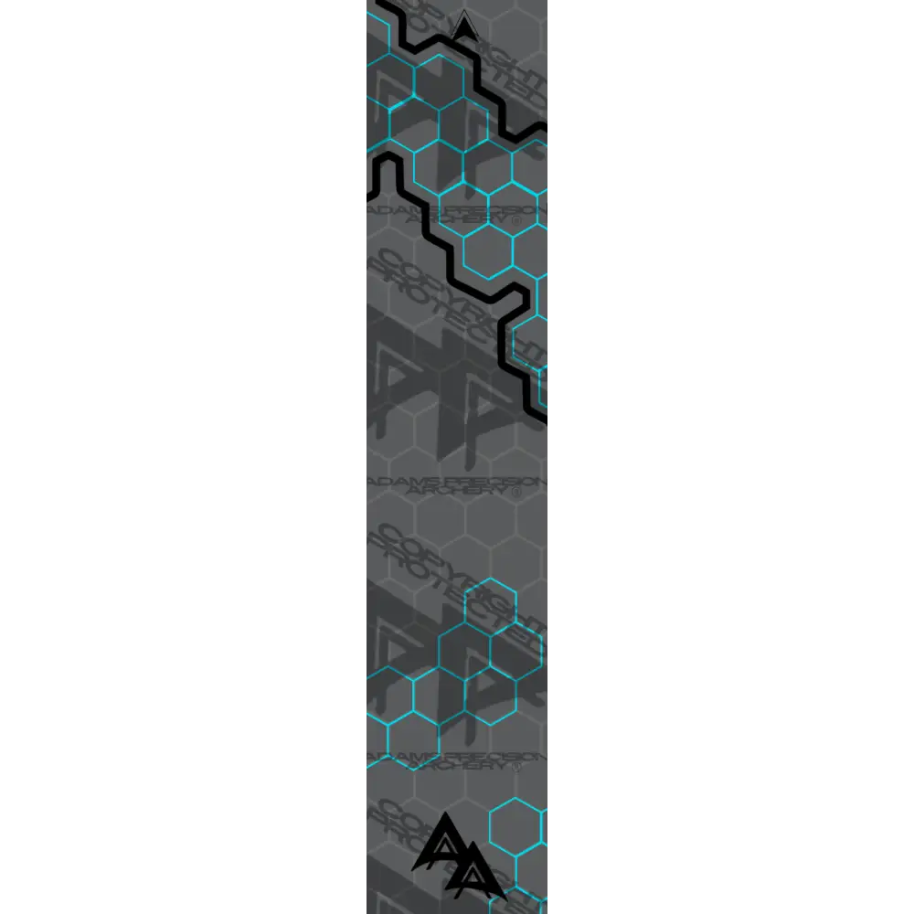 APA HOLE PUNCH HEX SERIES ARROW WRAPS - TEAL MATTE (STANDARD)