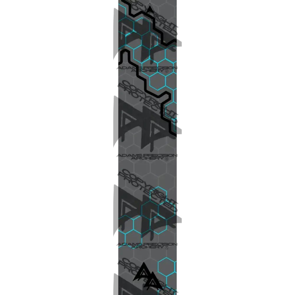 APA HOLE PUNCH HEX SERIES ARROW WRAPS - TEAL MATTE (STANDARD)