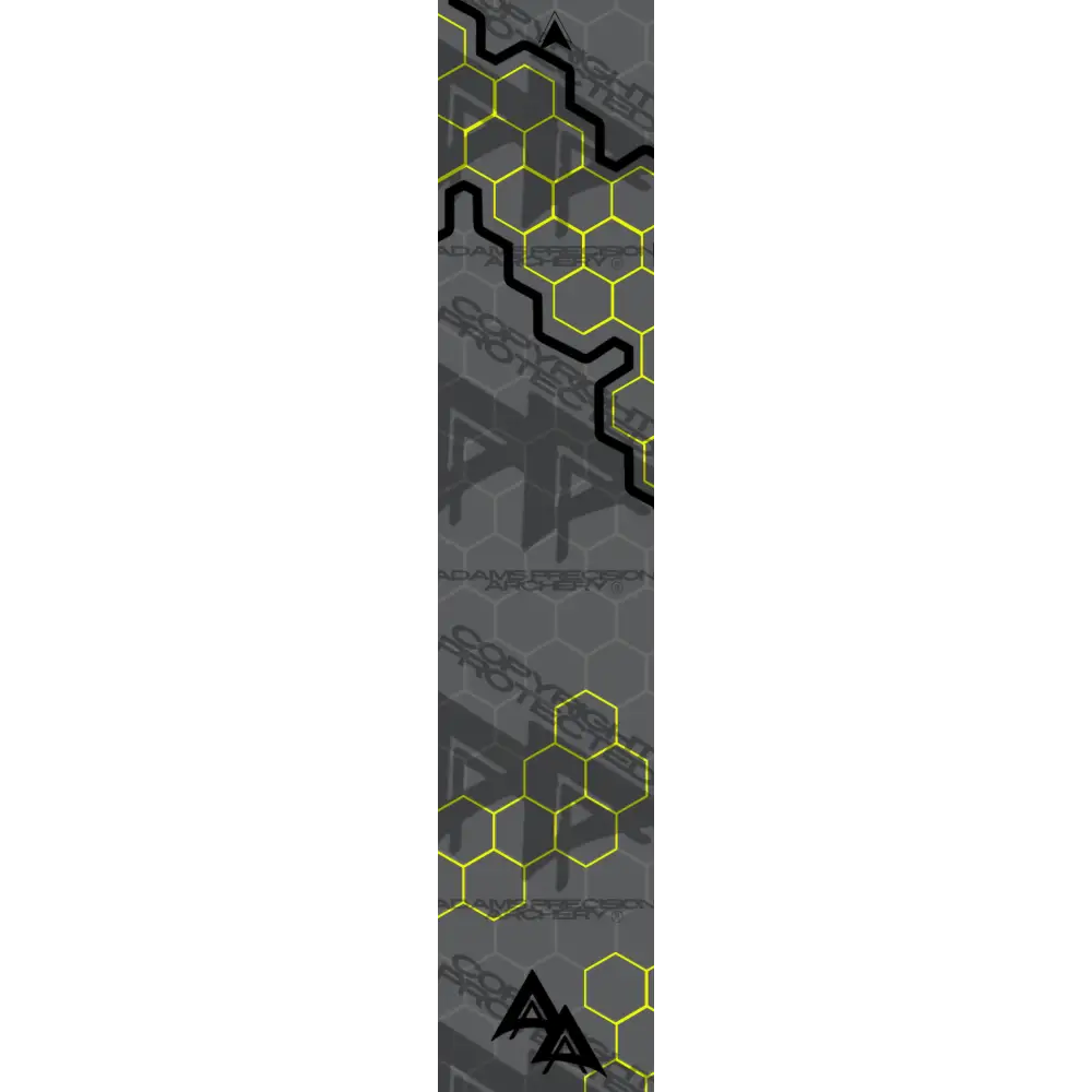 APA HOLE PUNCH HEX SERIES ARROW WRAPS - YELLOW MATTE (STANDARD)