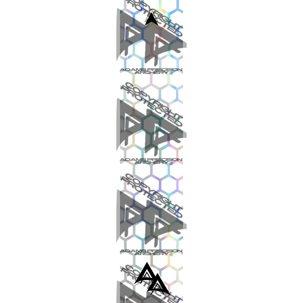 APA  HOLOGRAPHIC SERIES - GHOST WHITE HEX OUTLINE FADE  HOLOGRAPHIC