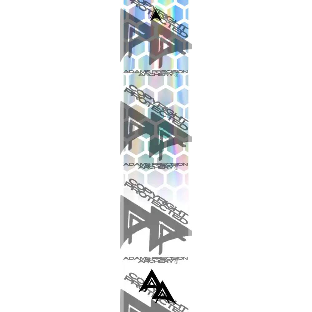 APA  HOLOGRAPHIC SERIES - GHOST WHITE HEX OUTLINE FADE  HOLOGRAPHIC