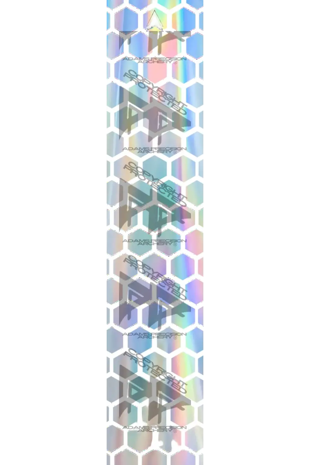 APA HOLOGRAPHIC SERIES - GHOST WHITE OUTLINE HEX HOLOGRAPHIC