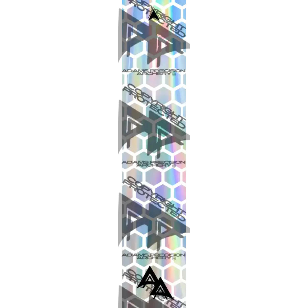 APA  HOLOGRAPHIC SERIES - GHOST WHITE OUTLINE HEX  HOLOGRAPHIC