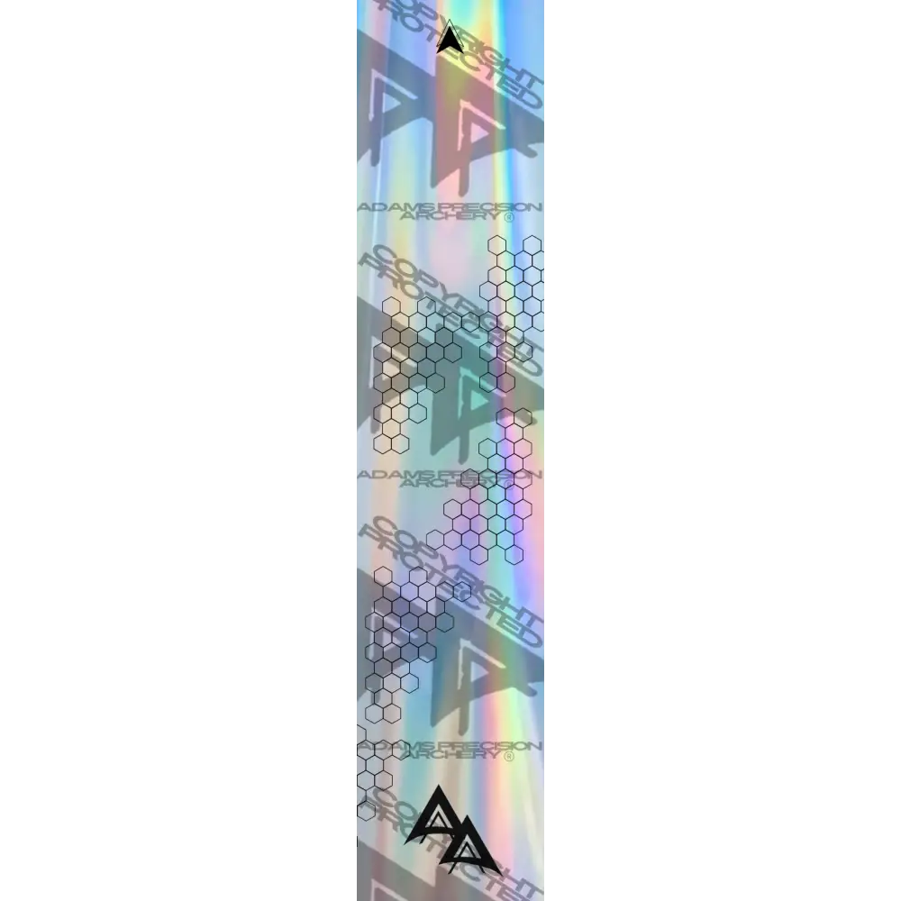 APA HOLOGRAPHIC VANISHING HEX SERIES ARROW WRAP  / BANDED APA HEX SERIES