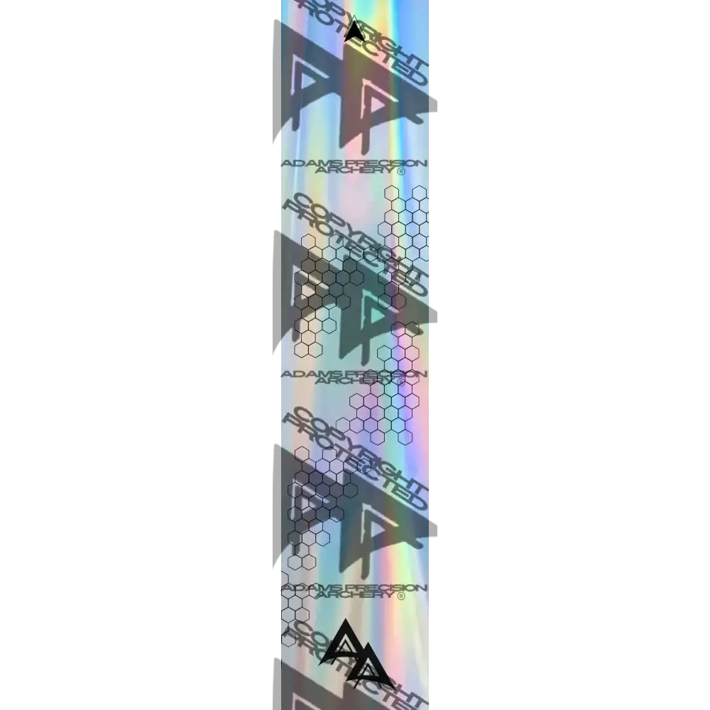 APA HOLOGRAPHIC VANISHING HEX SERIES ARROW WRAP  / BANDED APA HEX SERIES