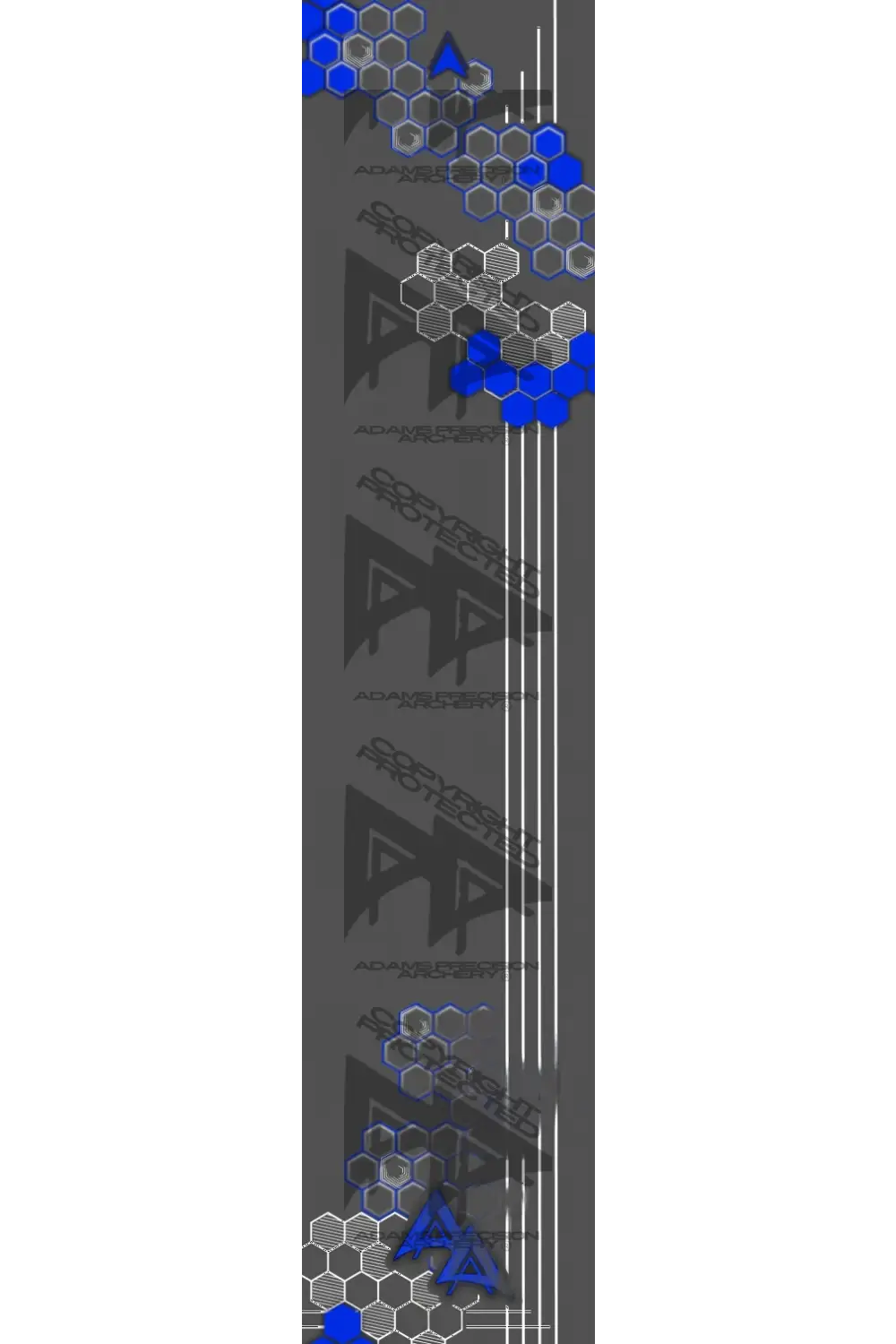 APA HONEYCOMB HEX SERIES ARROW WRAPS - BLUE