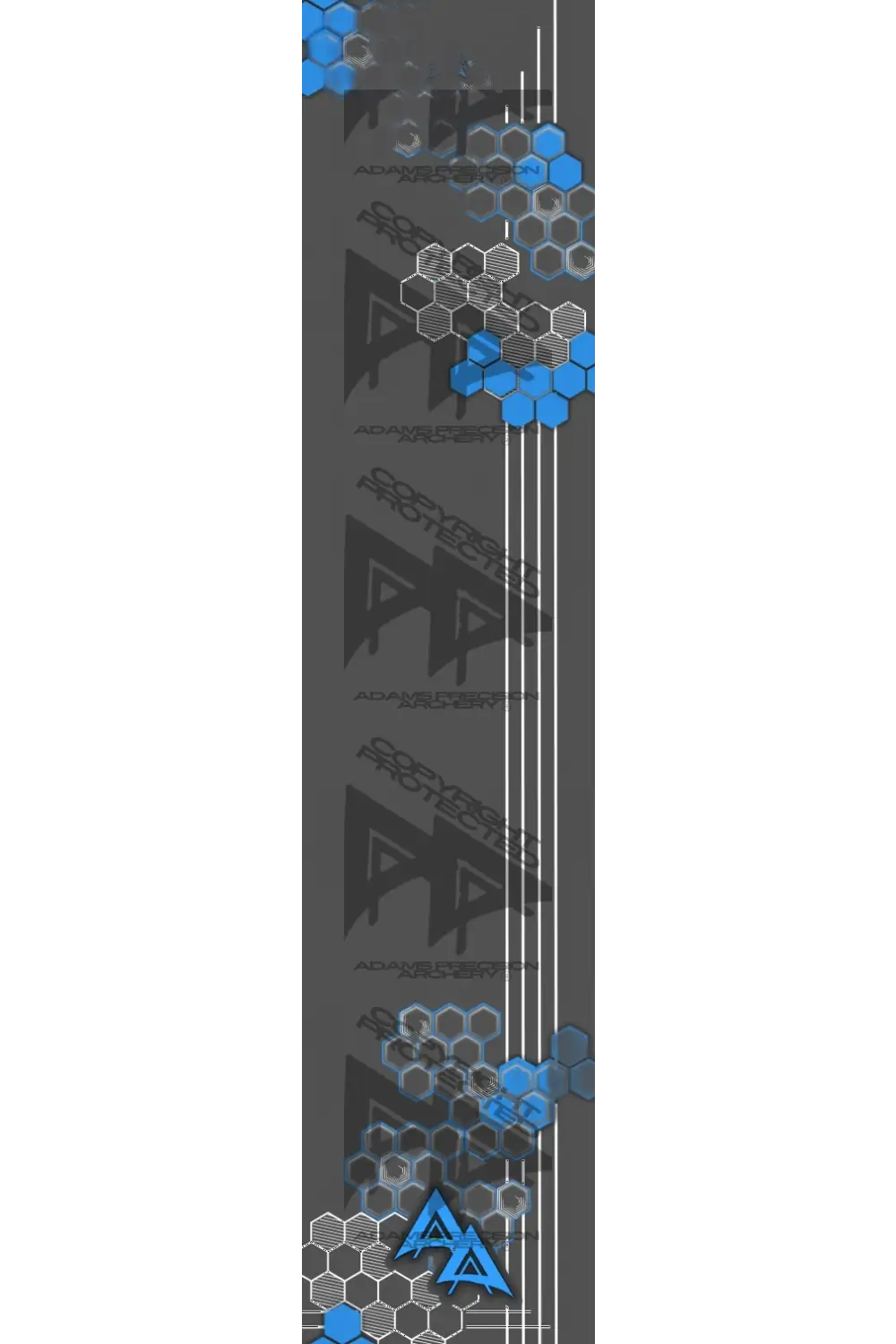 APA HONEYCOMB HEX SERIES ARROW WRAPS - LIGHT BLUE