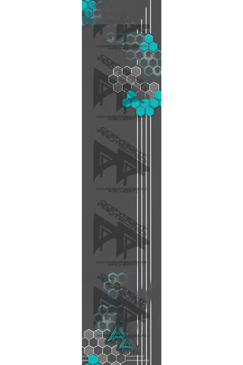 APA HONEYCOMB HEX SERIES ARROW WRAPS - TEAL