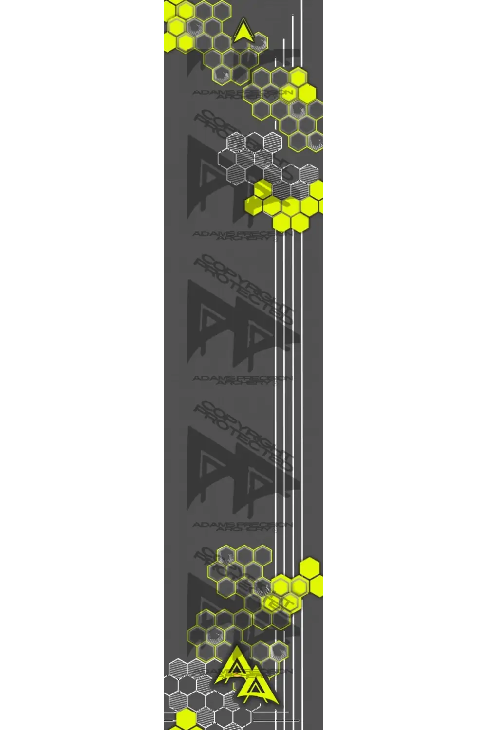 APA HONEYCOMB HEX SERIES ARROW WRAPS - YELLOW