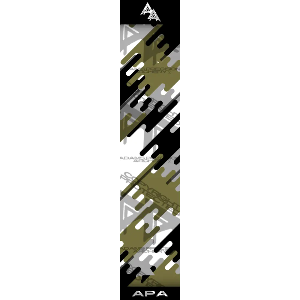 APA JIGSAW PUZZLE CAMO SERIES ARROW WRAPS - BLACKENED GREEN MATTE (STANDARD)
