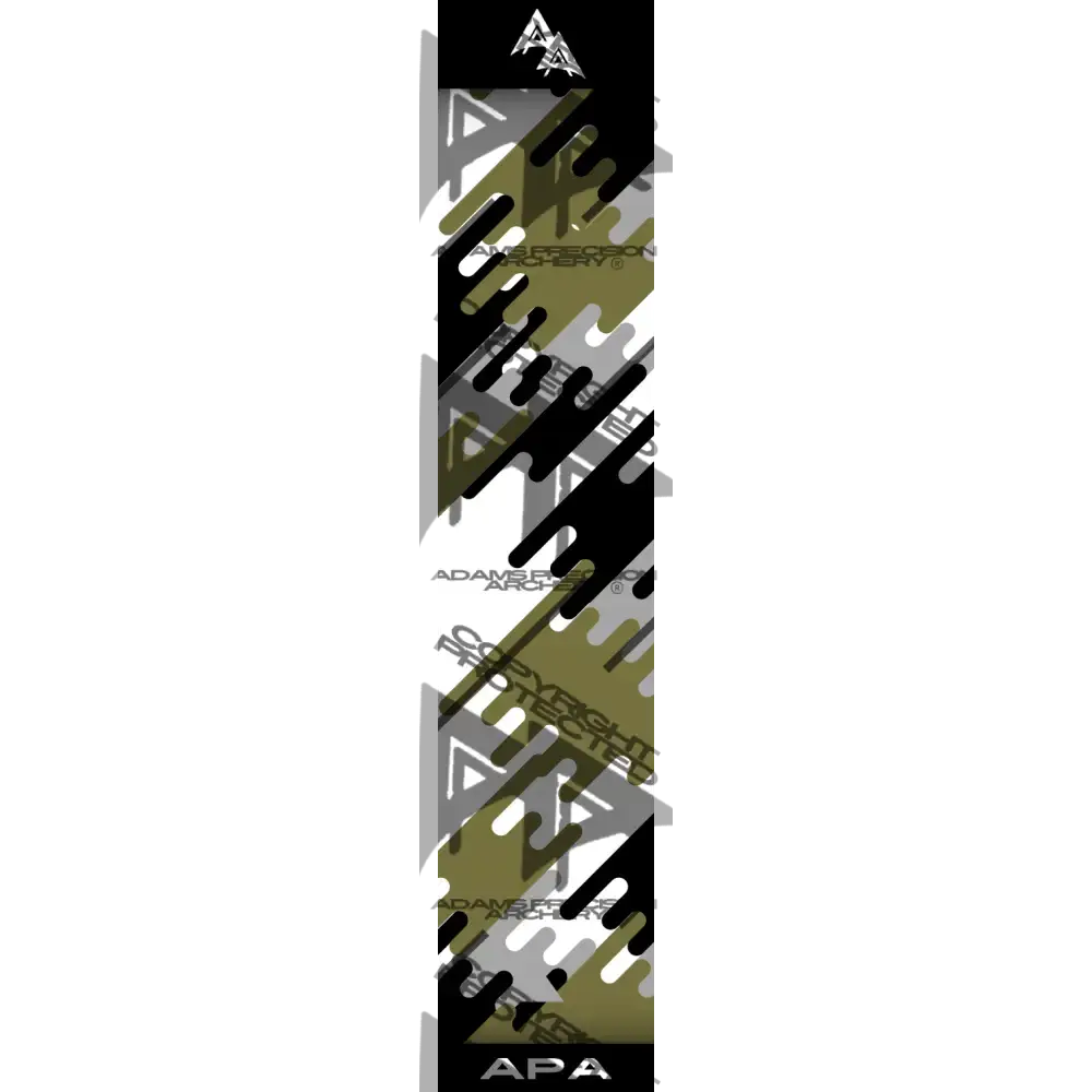 APA JIGSAW PUZZLE CAMO SERIES ARROW WRAPS - BLACKENED GREEN MATTE (STANDARD)