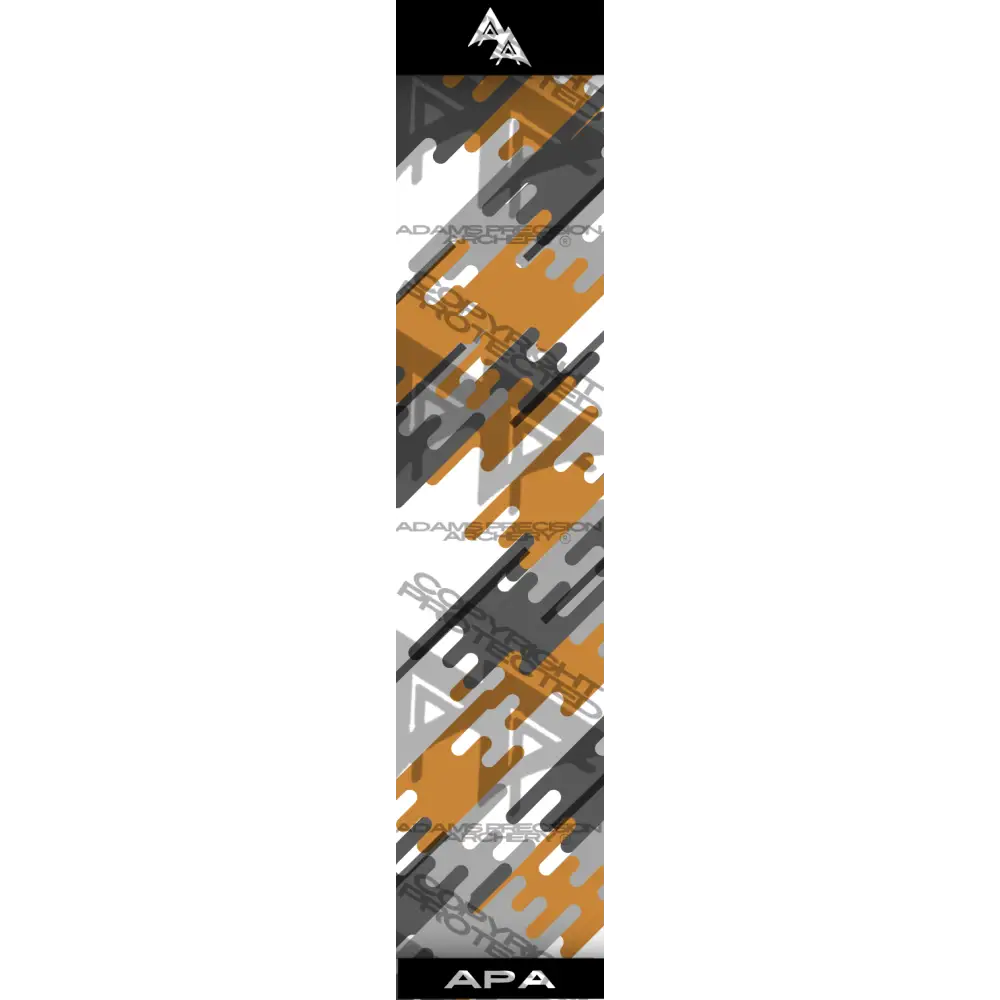APA JIGSAW PUZZLE CAMO SERIES ARROW WRAPS - BURNT ORANGE MATTE (STANDARD)