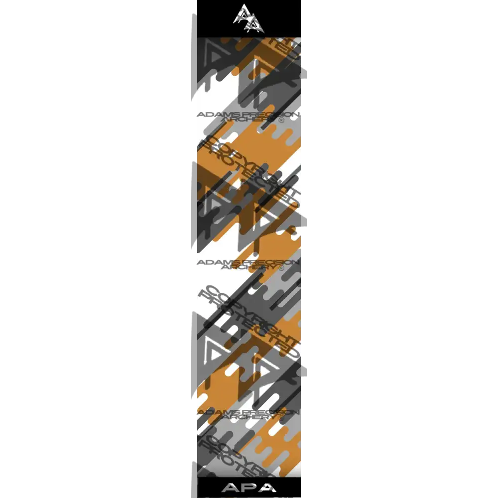 APA JIGSAW PUZZLE CAMO SERIES ARROW WRAPS - BURNT ORANGE MATTE (STANDARD)