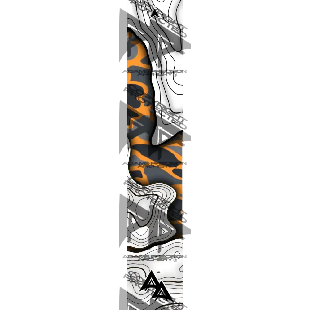APA LAKE TOPO SERIES ARROW WRAPS - DUCK CAMO - GREY/ORANGE