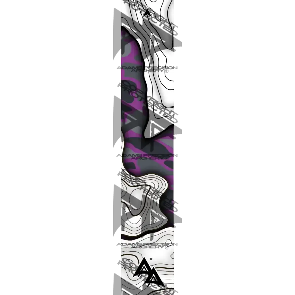 APA LAKE TOPO SERIES ARROW WRAPS - DUCK CAMO - GREY/PURPLE