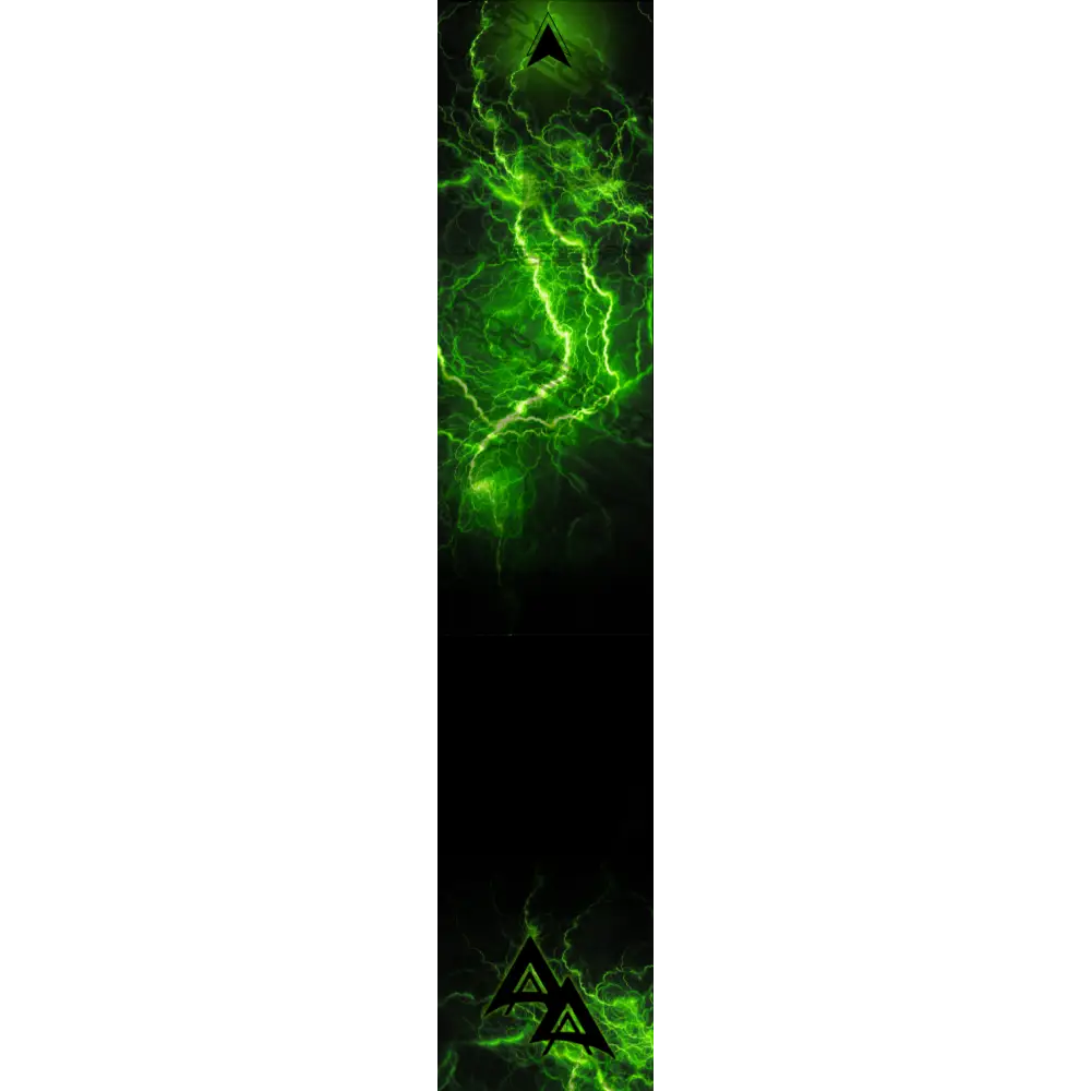 APA LIGHTNING SURGE SERIES ARROW WRAPS FLO GREEN FLUORESCENT