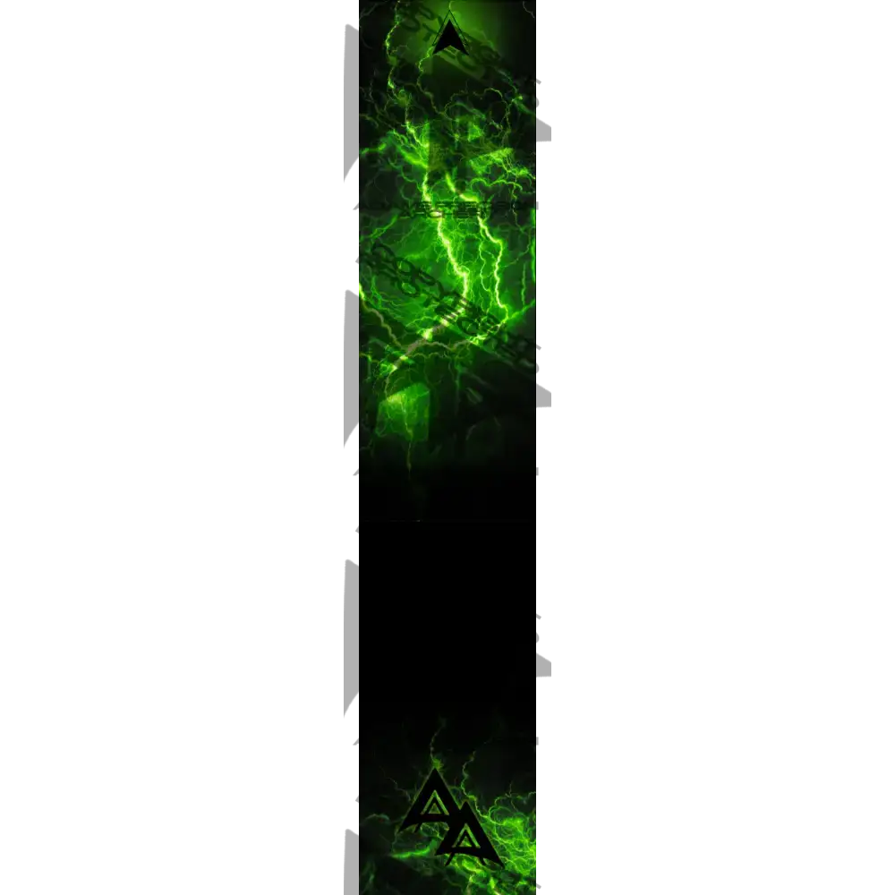 APA LIGHTNING SURGE SERIES ARROW WRAPS FLO GREEN FLUORESCENT