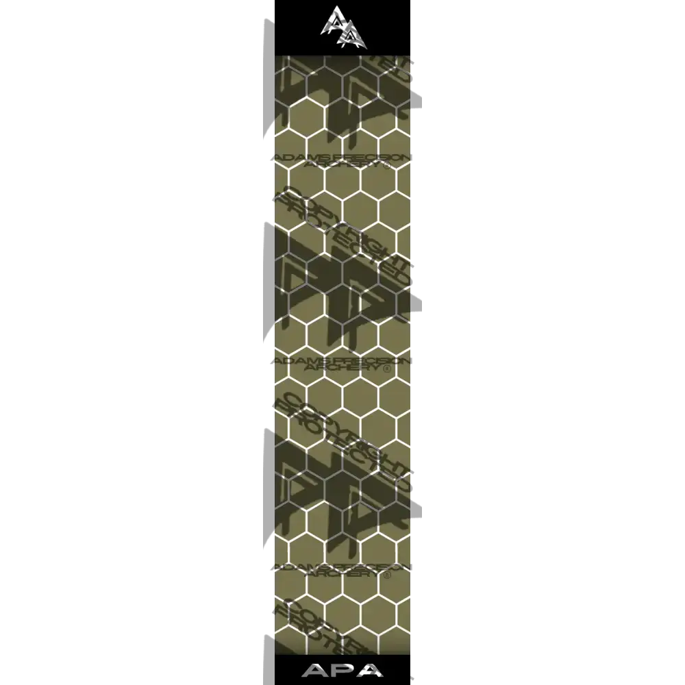 APA OD GREEN FILLED HEX SERIES ARROW WRAP MATTE (STANDARD) APA HEX SERIES