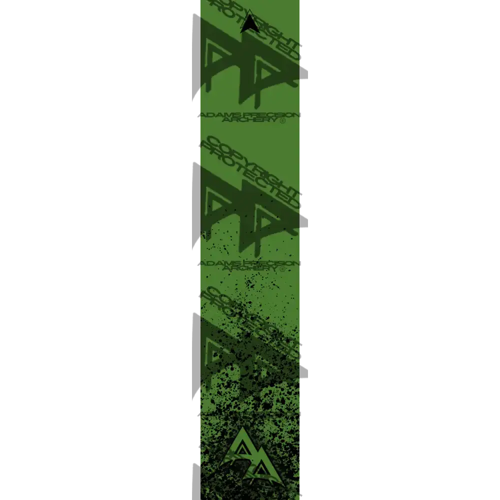 APA OD GREEN PAINTBALL SERIES ARROW WRAP MATTE (STANDARD) ARROW WRAPS