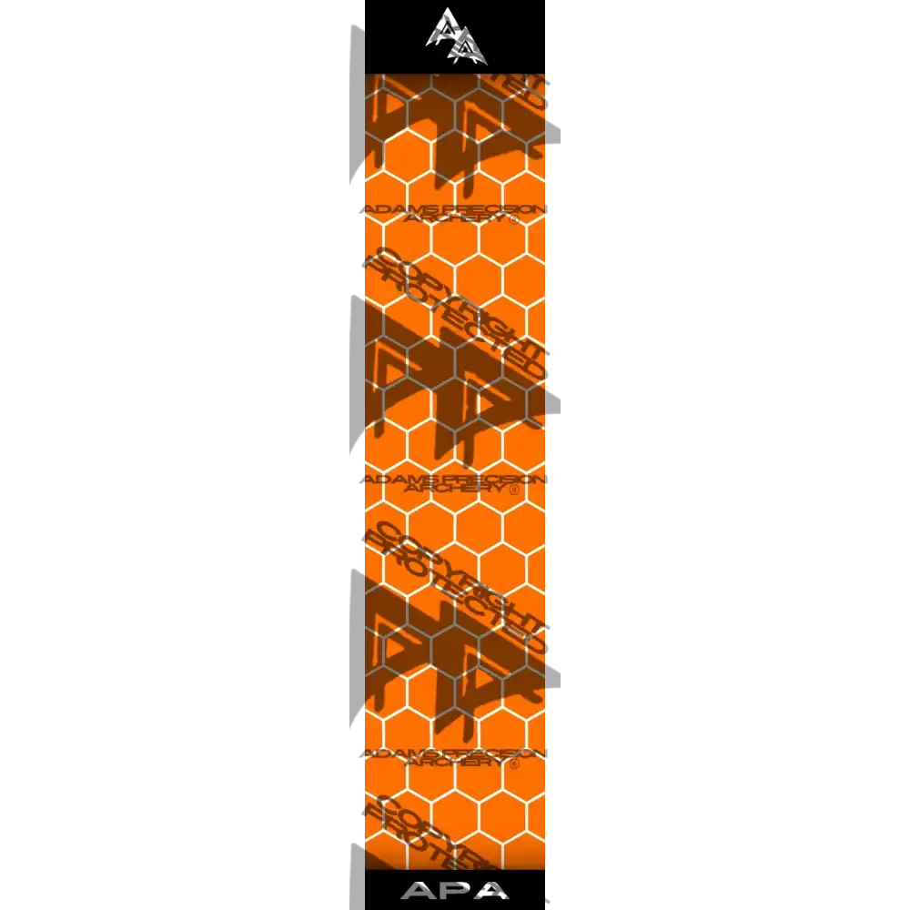 APA ORANGE FILLED HEX SERIES ARROW WRAP MATTE (STANDARD) APA HEX SERIES