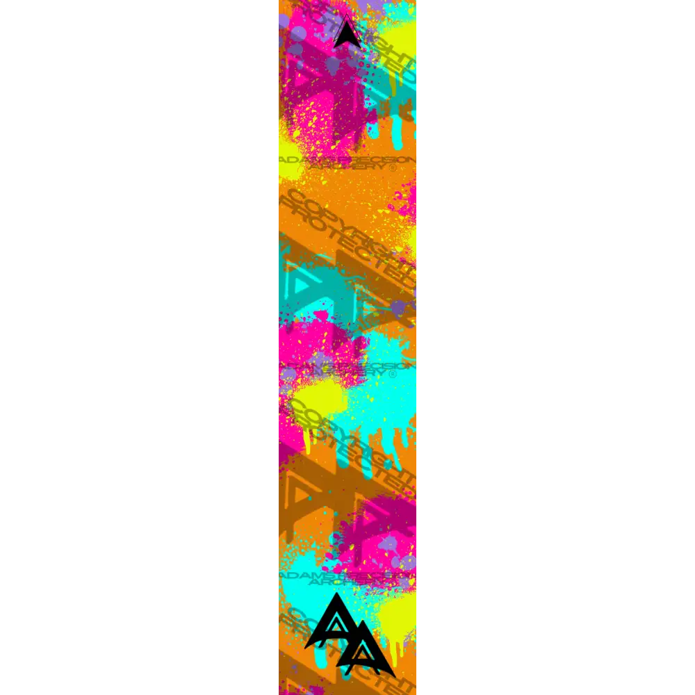 APA PAINT SPLATTER SERIES ARROW WRAPS - ORANGE