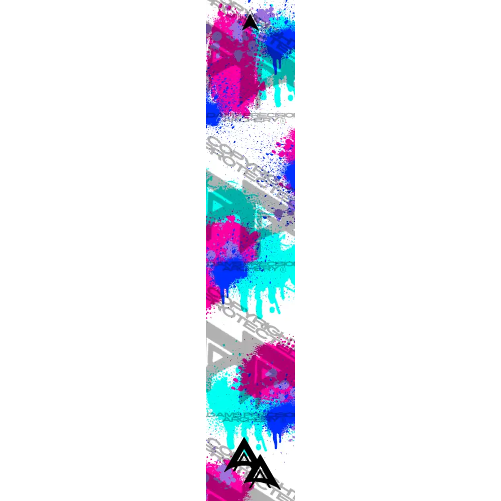APA PAINT SPLATTER SERIES ARROW WRAPS - TEAL