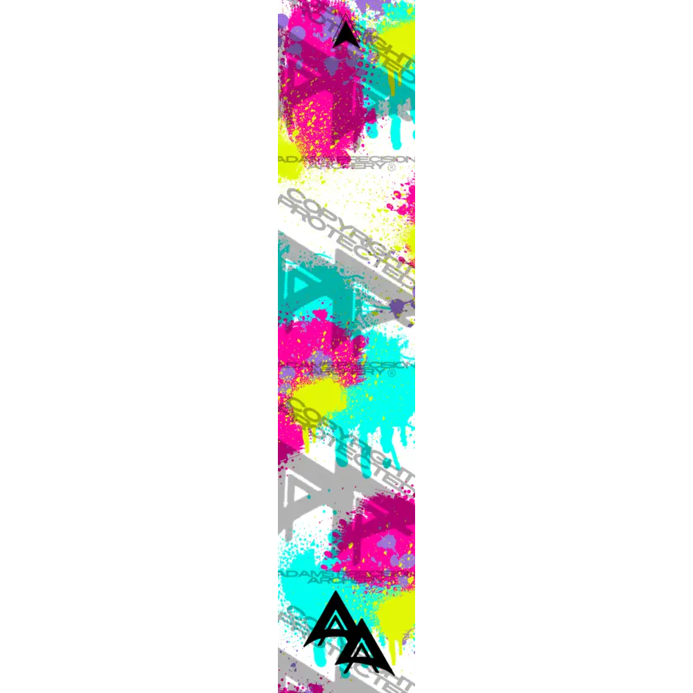 APA PAINT SPLATTER SERIES ARROW WRAPS -WHITE