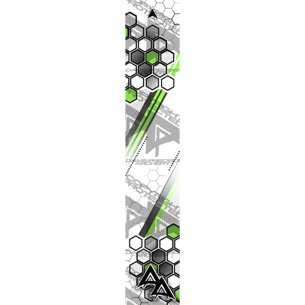 APA PARALLEL HEX SERIES ARROW WRAPS - GREEN MATTE (STANDARD)
