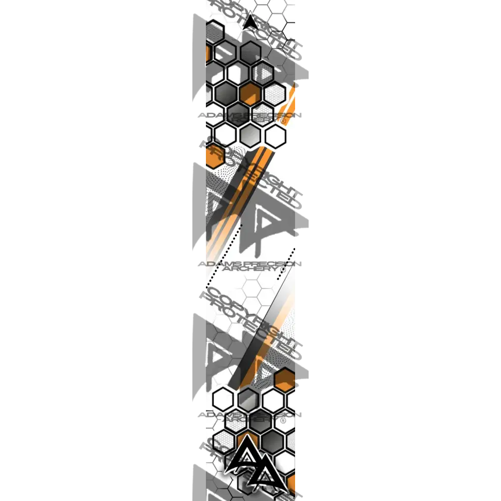 APA PARALLEL HEX SERIES ARROW WRAPS - ORANGE MATTE (STANDARD)