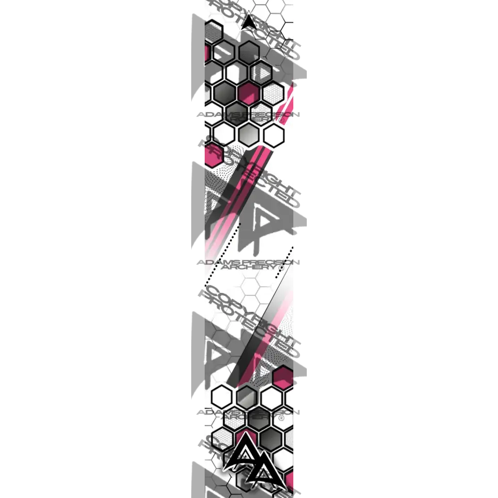 APA PARALLEL HEX SERIES ARROW WRAPS - PINK MATTE (STANDARD)