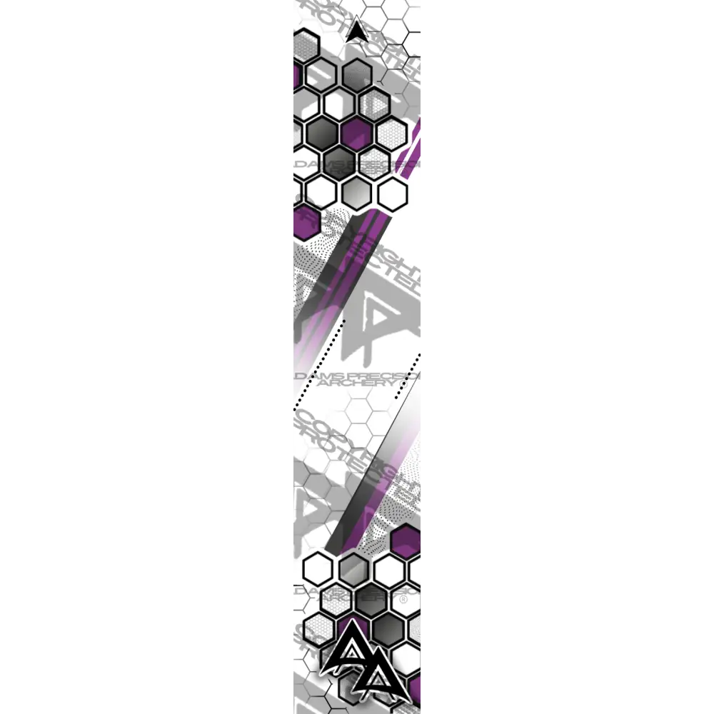 APA PARALLEL HEX SERIES ARROW WRAPS - PURPLE MATTE (STANDARD)