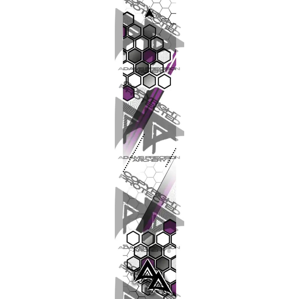 APA PARALLEL HEX SERIES ARROW WRAPS - PURPLE MATTE (STANDARD)