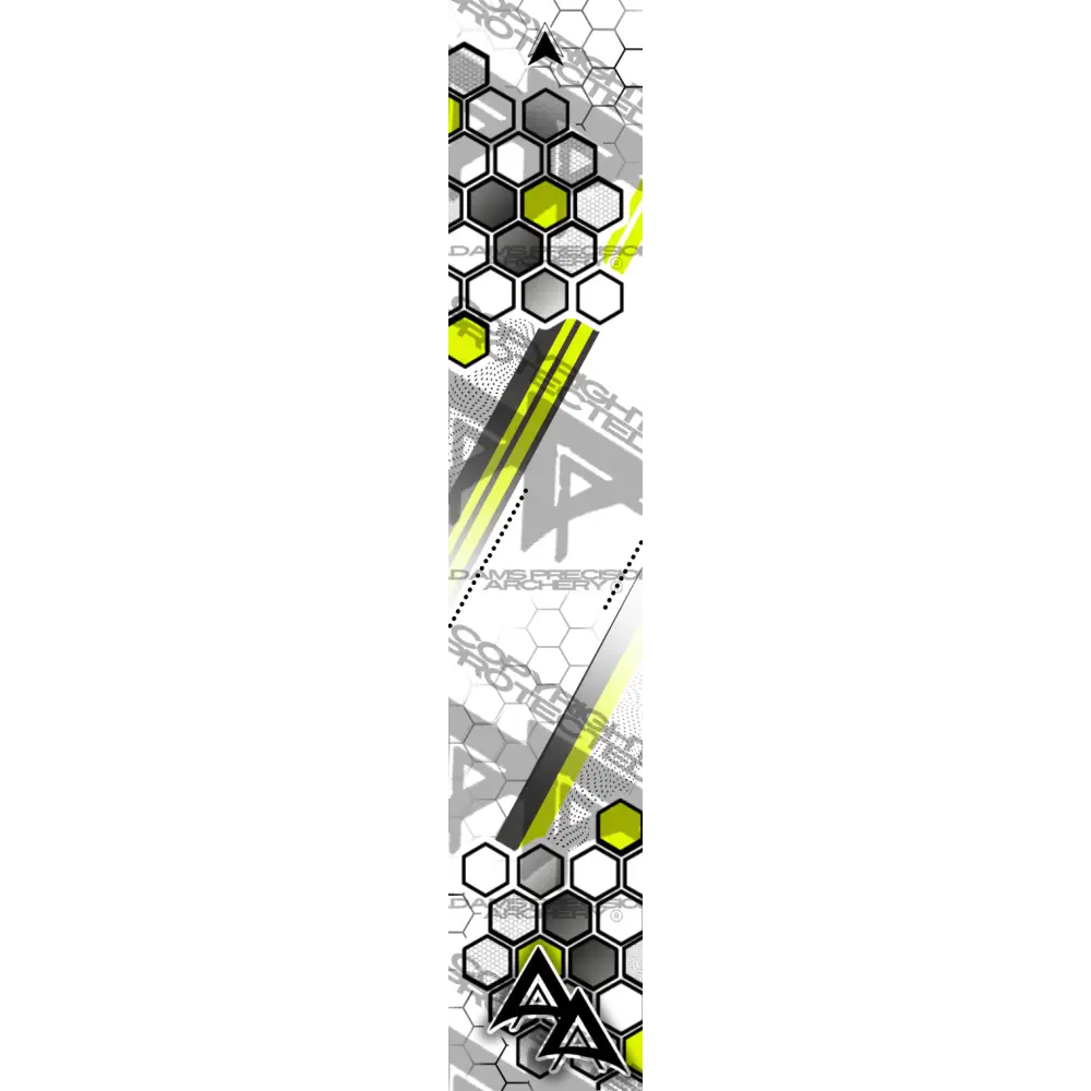 APA PARALLEL HEX SERIES ARROW WRAPS -YELLOW MATTE (STANDARD)
