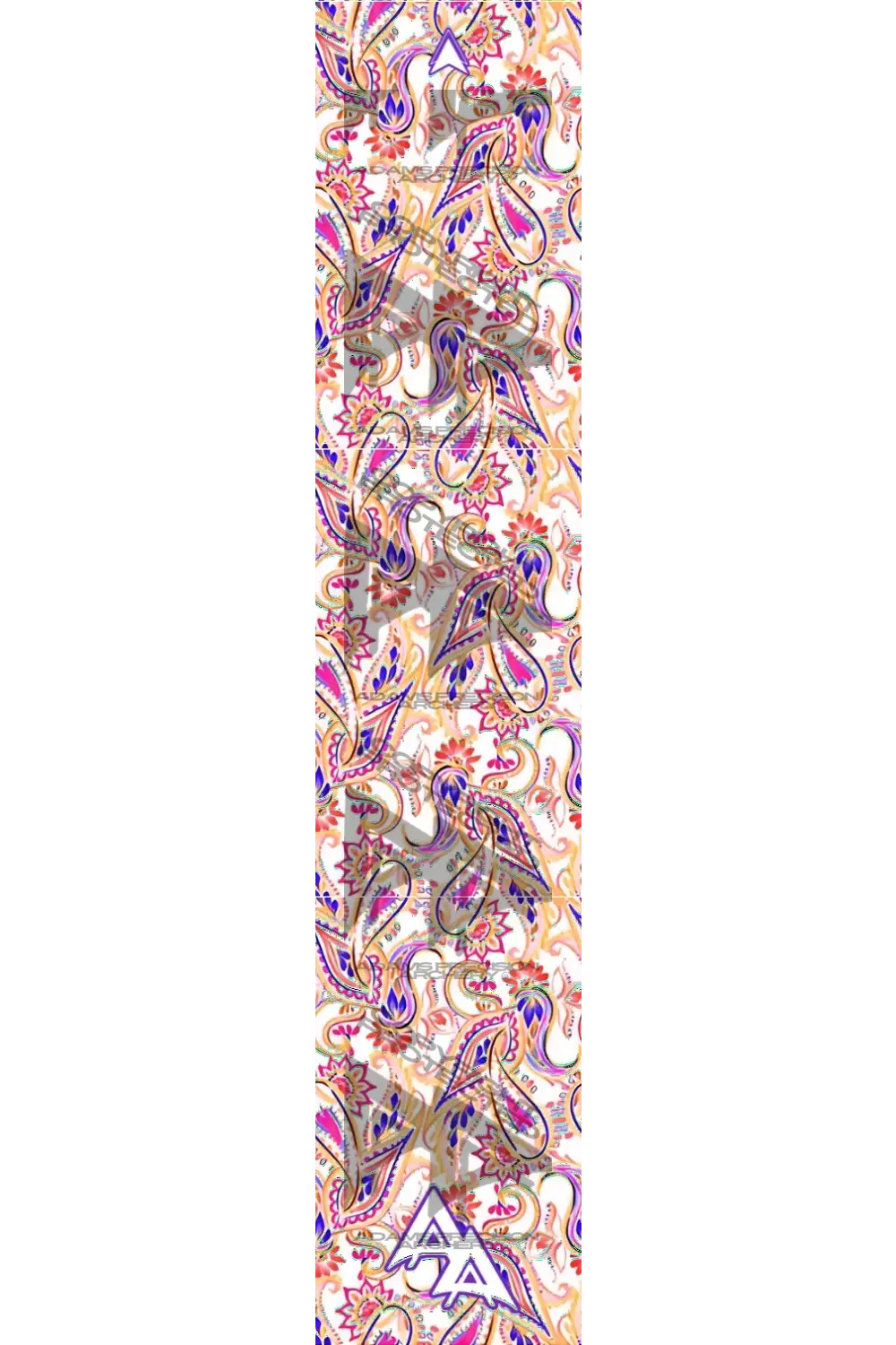 APA PATTERNS SERIES ARROW WRAPS - PAISLEY PINK