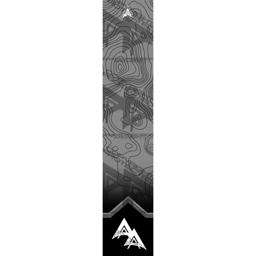 APA PEAK-CREST TOPO SERIES ARROW WRAPS - BLACK MATTE (STANDARD)