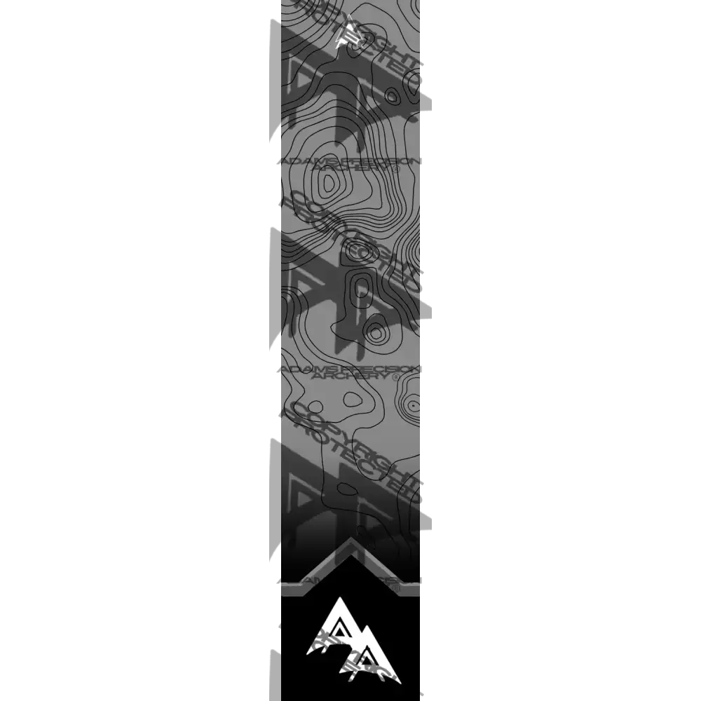 APA PEAK-CREST TOPO SERIES ARROW WRAPS - BLACK MATTE (STANDARD)