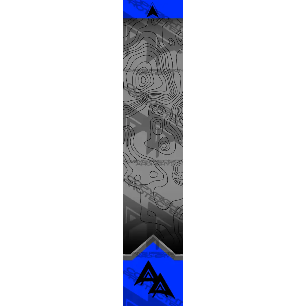APA PEAK-CREST TOPO SERIES ARROW WRAPS - BLUE MATTE (STANDARD)