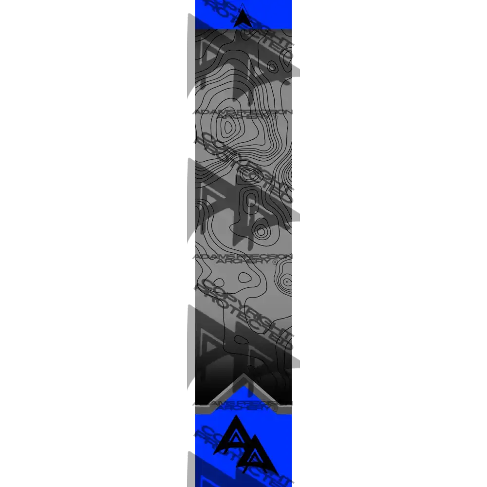APA PEAK-CREST TOPO SERIES ARROW WRAPS - BLUE MATTE (STANDARD)
