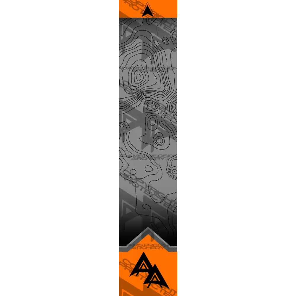 APA PEAK-CREST TOPO SERIES ARROW WRAPS - ORANGE MATTE (STANDARD)