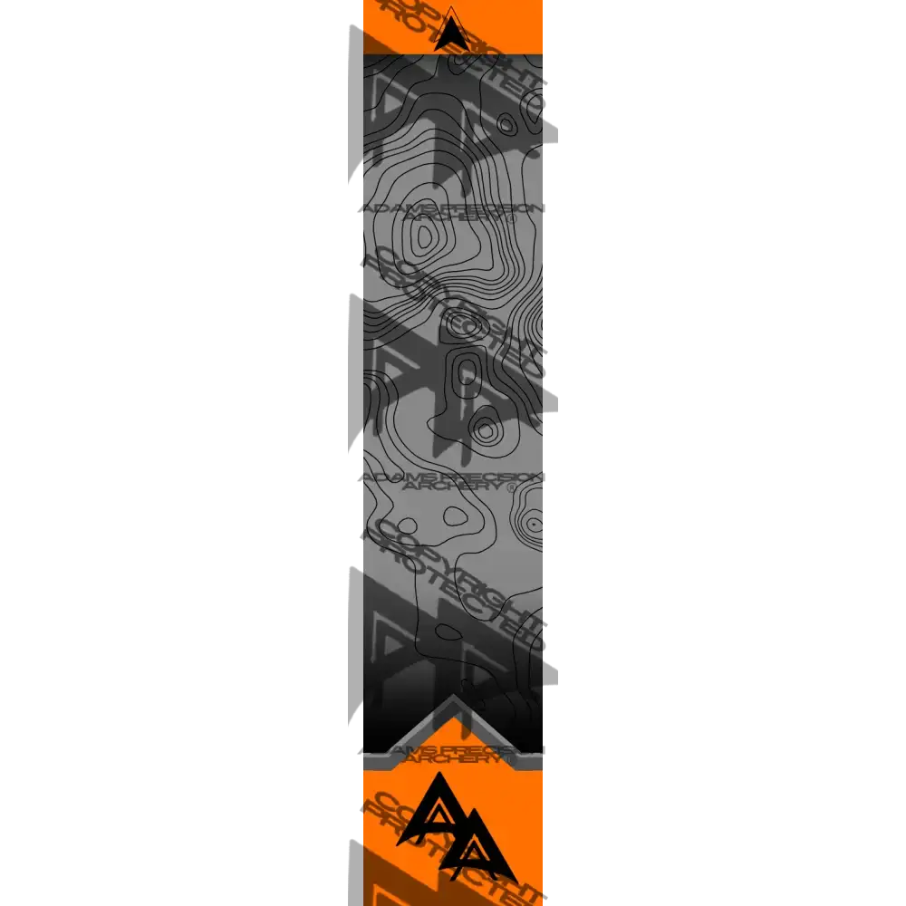 APA PEAK-CREST TOPO SERIES ARROW WRAPS - ORANGE MATTE (STANDARD)