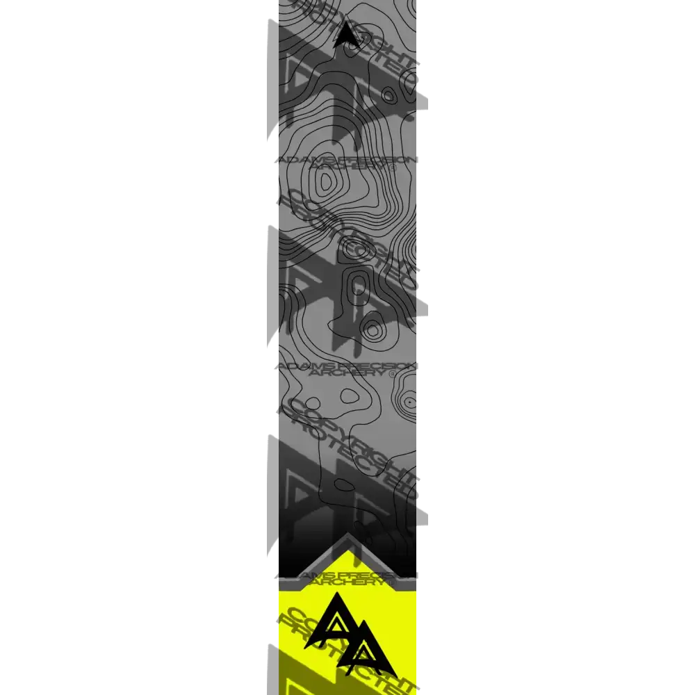 APA PEAK-CREST TOPO SERIES ARROW WRAPS - YELLOW