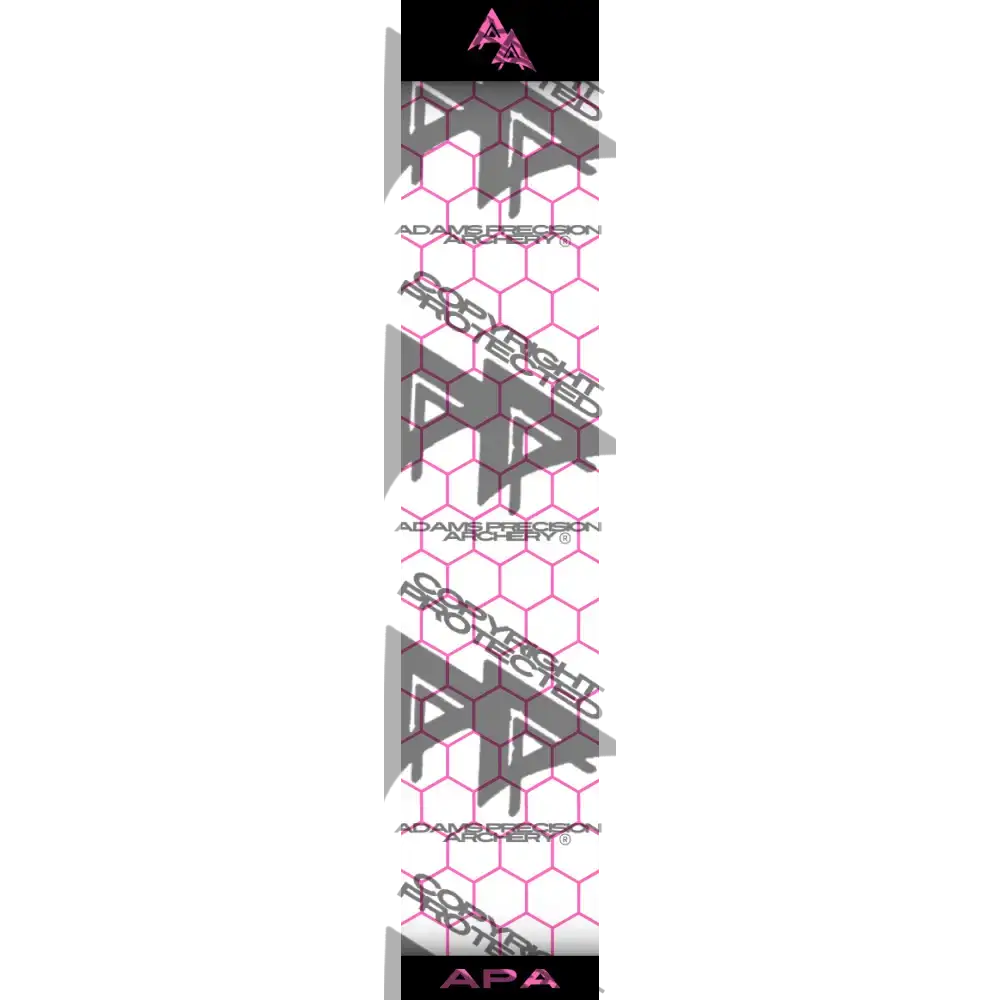 APA PINK OUTLINE HEX SERIES ARROW WRAP MATTE (STANDARD) APA HEX SERIES