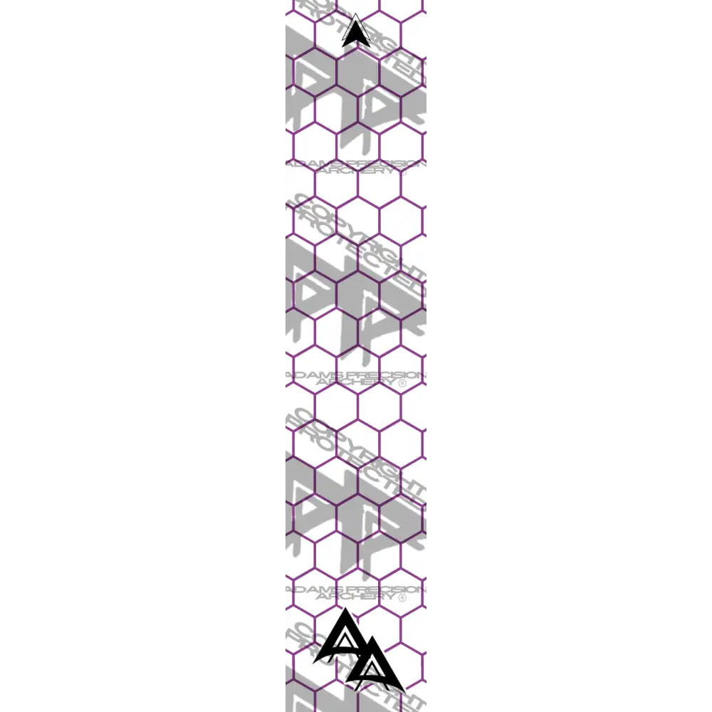APA PURPLE OUTLINE HEX SERIES ARROW WRAP MATTE (STANDARD) APA HEX SERIES