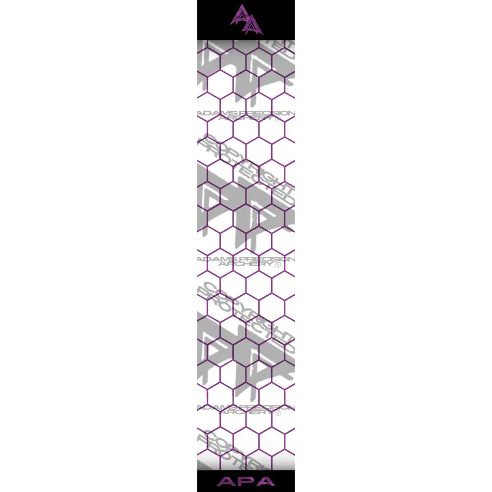 APA PURPLE OUTLINE HEX SERIES ARROW WRAP MATTE (STANDARD) APA HEX SERIES